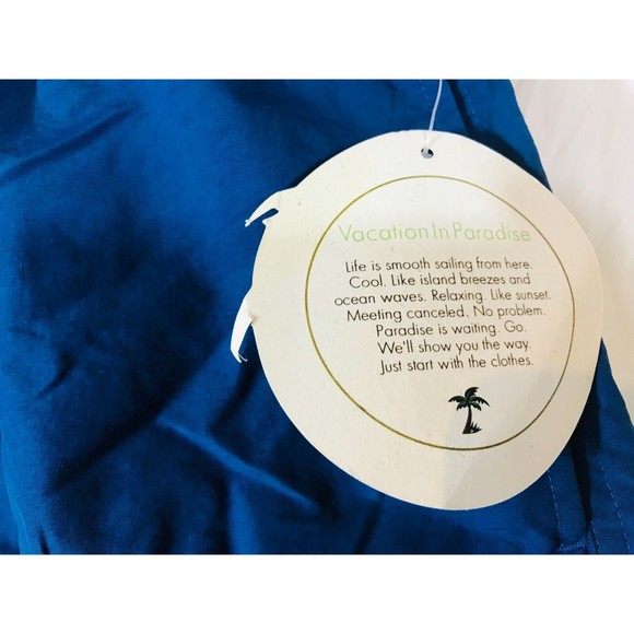 Jos A Bank Swimming Trunks Mens Sz XL Blue Swimsuit Mesh Brief Lined - Picture 4 of 10